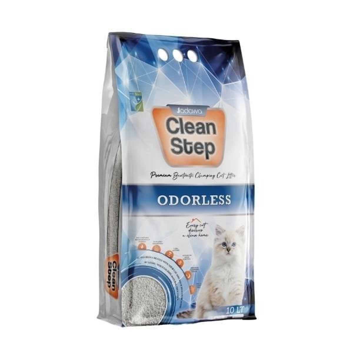 Clean Step Odorless Aktif Karbonlu Kokusuz İnce Taneli Topaklanan Bentonit Kedi Kumu 10 Lt Clean Step Odorless Aktif Karbonlu Kokusuz İnce Taneli Topaklanan Bentonit Kedi Kumu 10 Lt