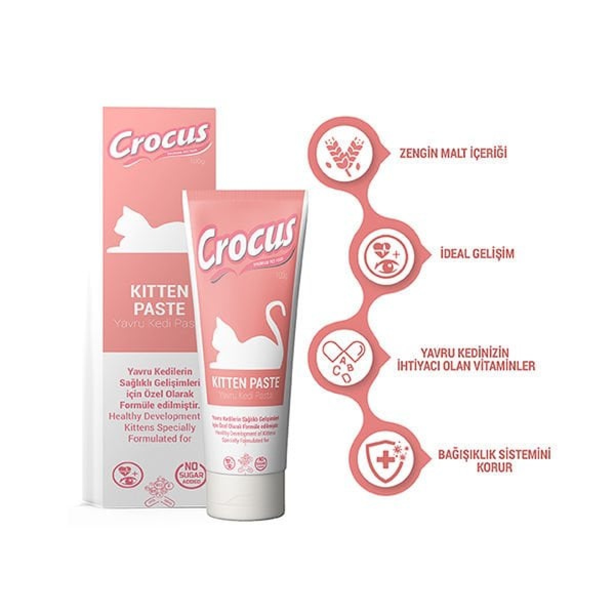 Crocus Kitten Kedi Malt Macunu 100 Gr Crocus Kitten Kedi Malt Macunu 100 Gr