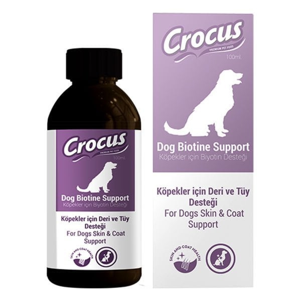 Crocus Köpek Deri ve Tüy Sağlığı Destekleyici Damla 100 Ml Crocus Köpek Deri ve Tüy Sağlığı Destekleyici Damla 100 Ml