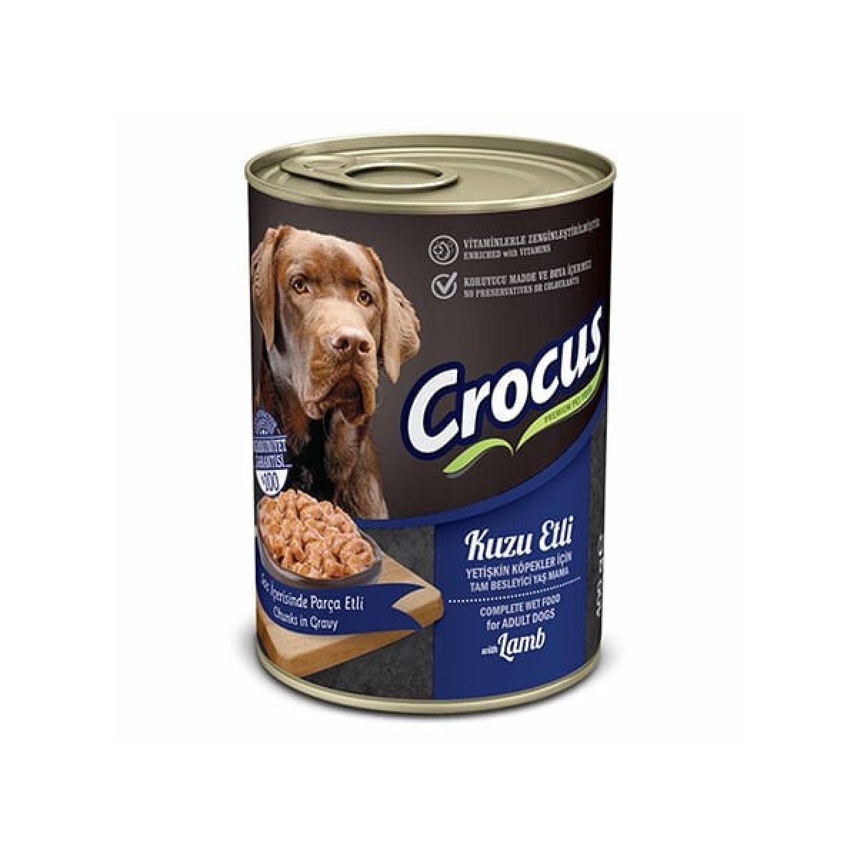 Crocus Kuzu Etli Yetişkin Yaş Köpek Maması 400 Gr Crocus Kuzu Etli Yetişkin Yaş Köpek Maması 400 Gr