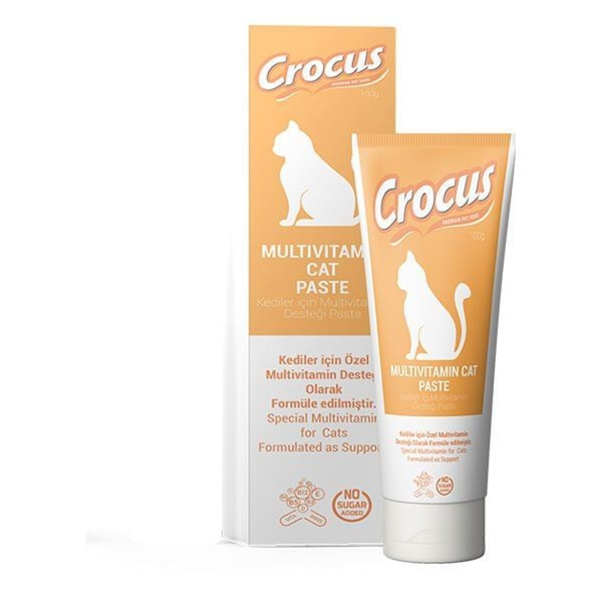 Crocus Multivitamin Kedi Malt Macunu 100 Gr Crocus Multivitamin Kedi Malt Macunu 100 Gr