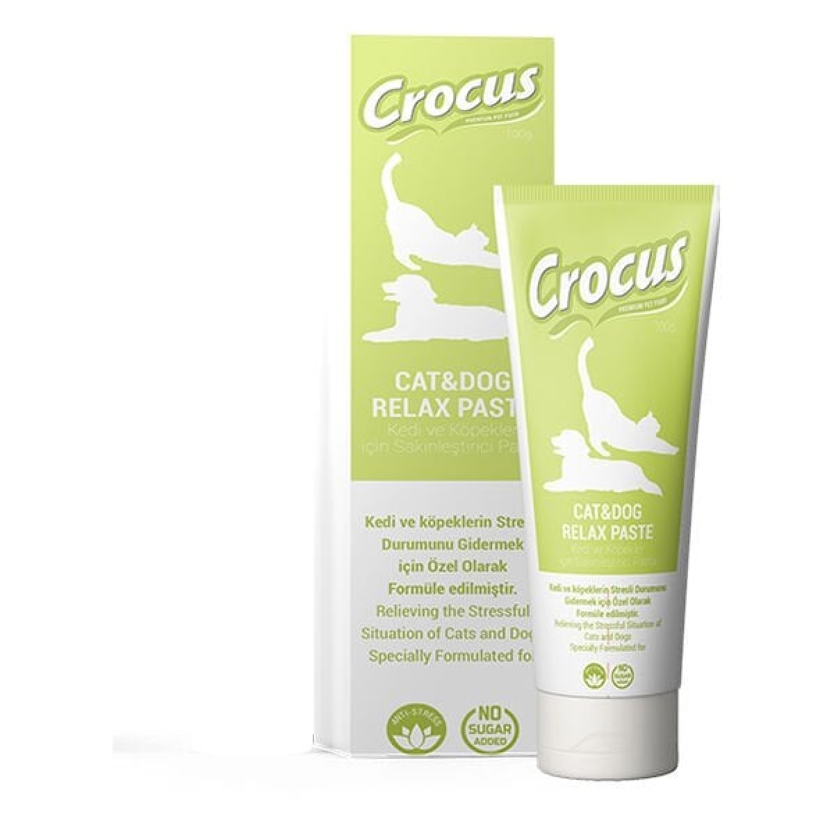 Crocus Relax Kedi ve Köpek Sakinleştirici Macunu 100 Gr Crocus Relax Kedi ve Köpek Sakinleştirici Macunu 100 Gr