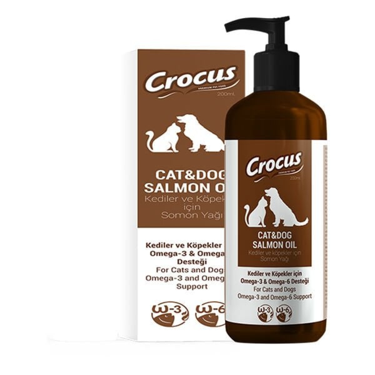 Crocus Salmon Oil Kedi ve Köpek Somon Yağı 200 Ml Crocus Salmon Oil Kedi ve Köpek Somon Yağı 200 Ml