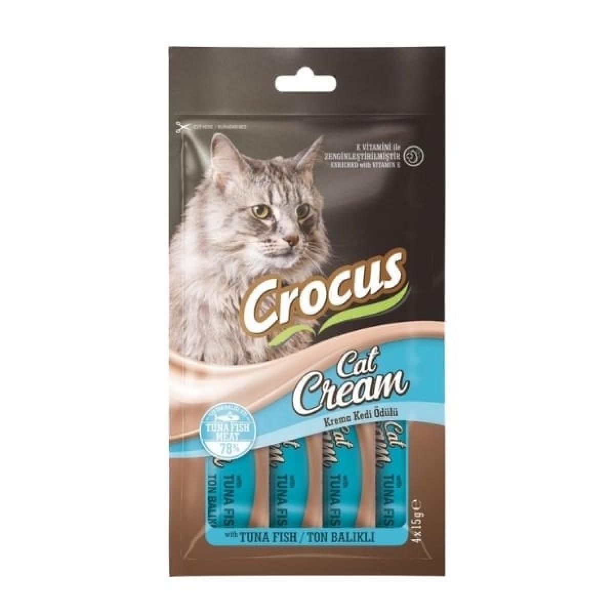Crocus Ton Balıklı Sıvı Kedi Ödül Maması 15 Gr 4 Adet Crocus Ton Balıklı Sıvı Kedi Ödül Maması 15 Gr 4 Adet