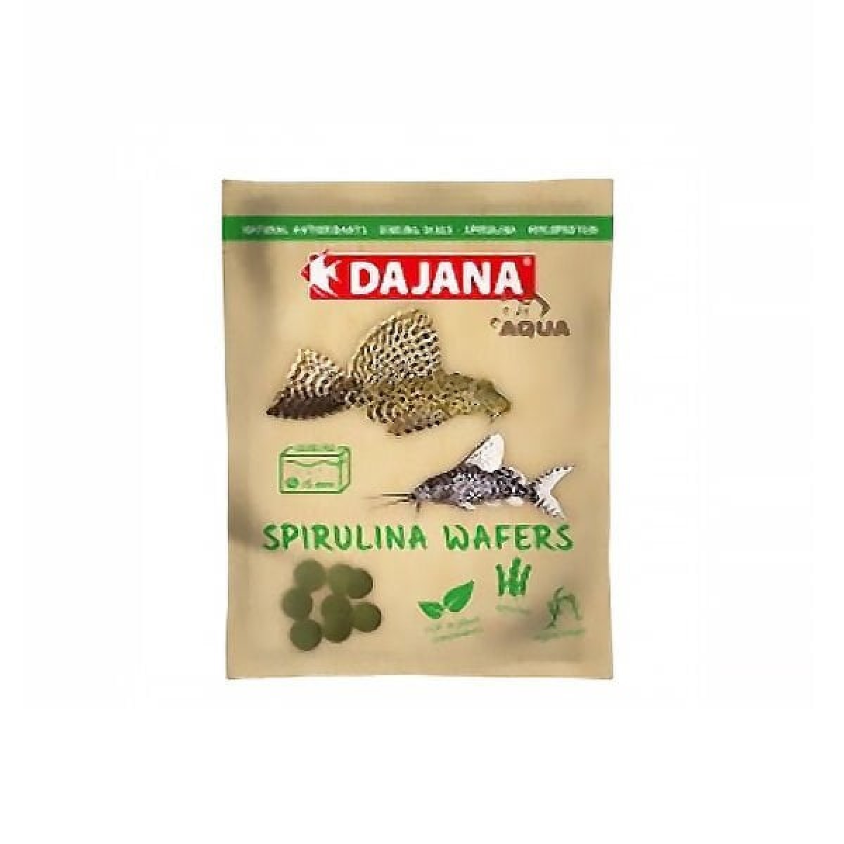 Dajana SpirulinaWafers Akvaryum Balık Yemi 80 Ml 25 Gr