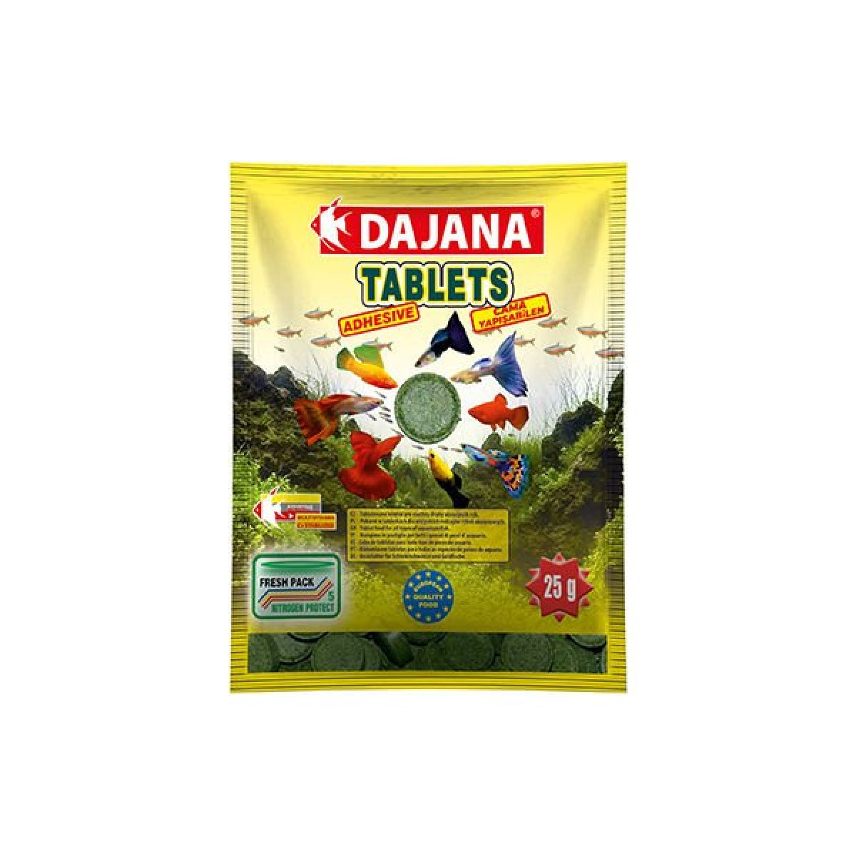 Dajana Tablets Adhesive Akvaryum Balık Yemi 80 Ml 25 Gr