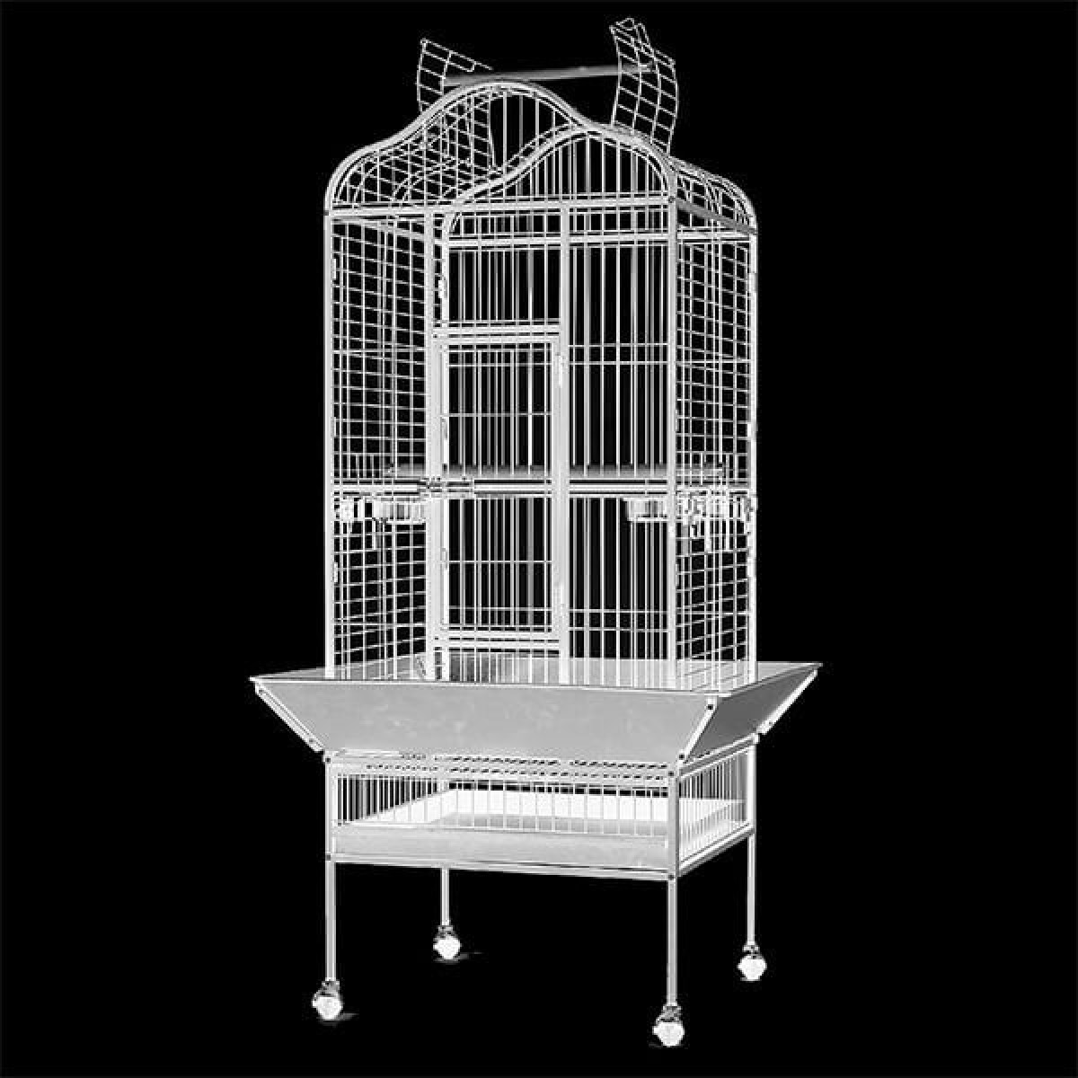 Dayang Ayaklı Üstten Açılır Papağan Eğitim Kafesi Beyaz 61x56x156 Cm Dayang Ayaklı Üstten Açılır Papağan Eğitim Kafesi Beyaz 61x56x156 Cm