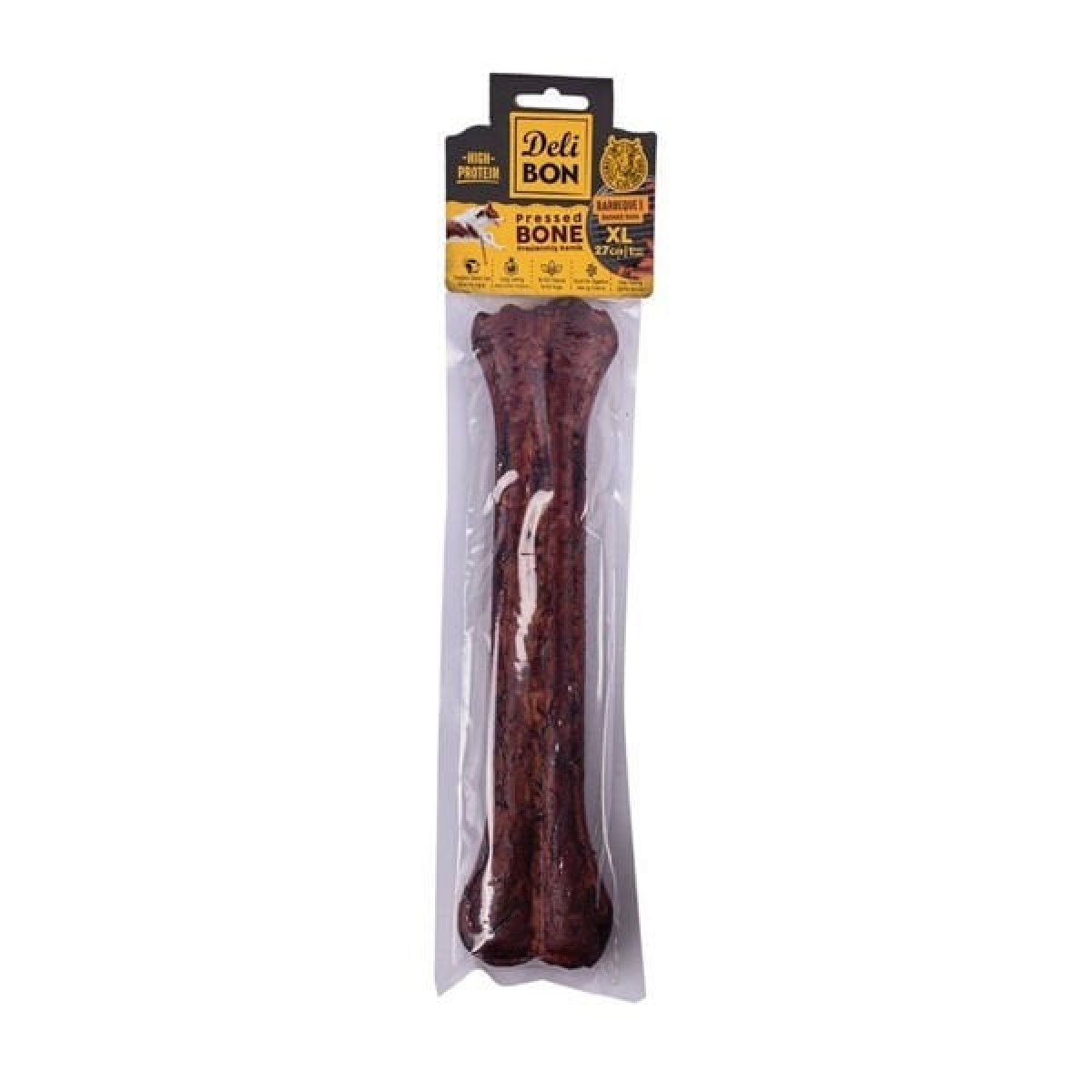 Delibon Deri Pres Barbekü Aromalı Kemik Köpek Ödülü 27 Cm 1 Adet Delibon Deri Pres Barbekü Aromalı Kemik Köpek Ödülü 27 Cm 1 Adet