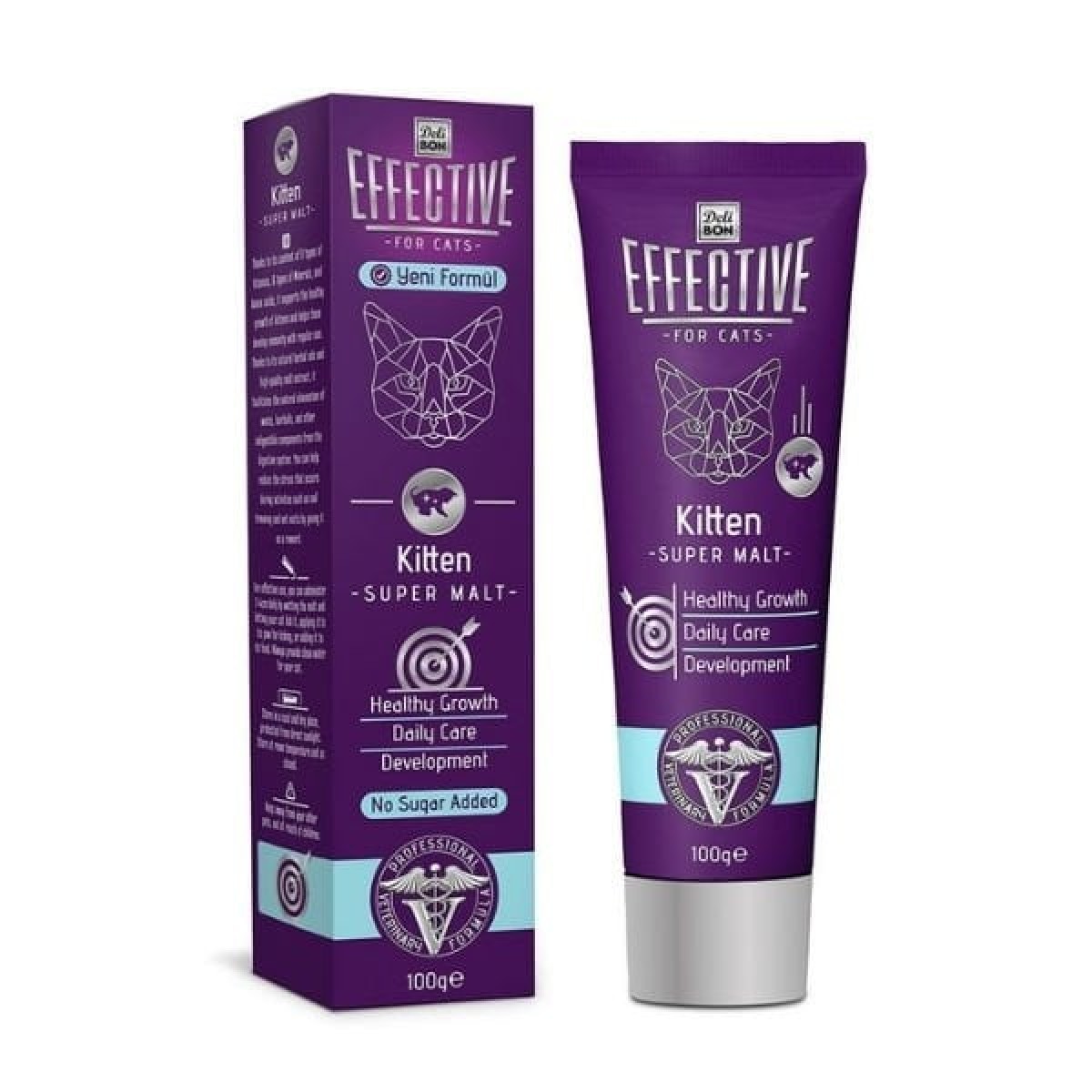 Delibon Effective Kitten Büyüme Destekleyici Yavru Kedi Malt Macunu 100 Gr Delibon Effective Kitten Büyüme Destekleyici Yavru Kedi Malt Macunu 100 Gr