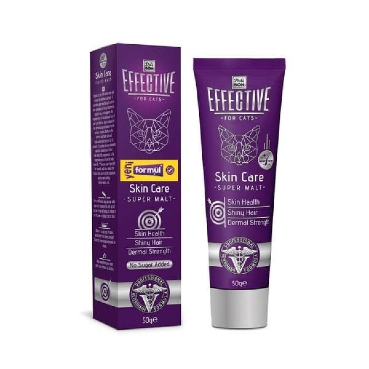 Delibon Effective Skin Care Malt Katkılı Deri ve Tüy Sağlığı Kedi Macunu 50 Gr