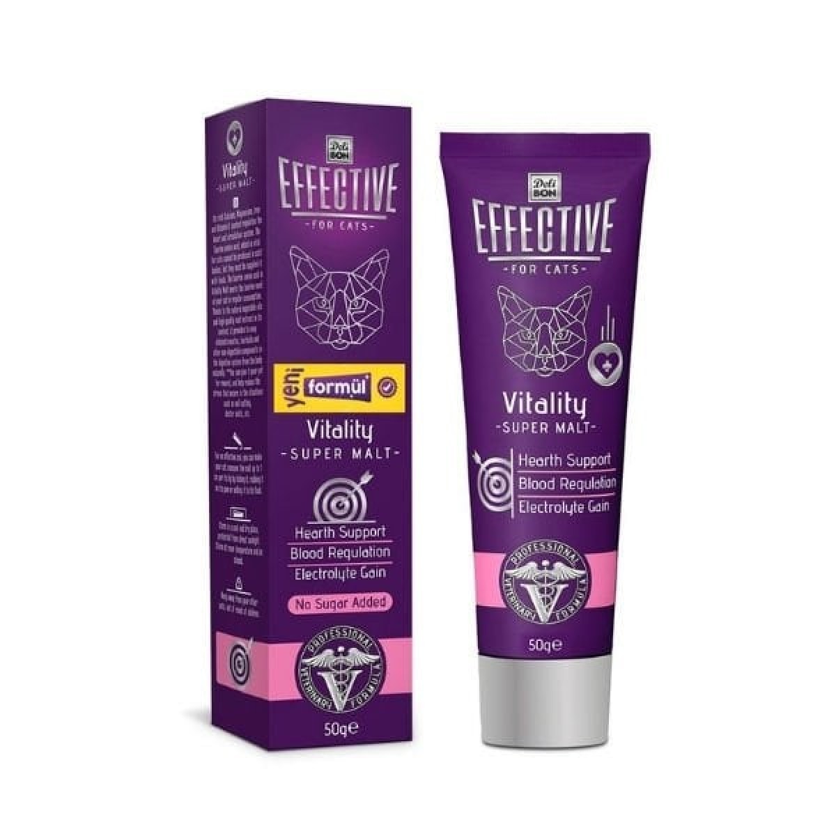 Delibon Effective Vitality Malt Katkılı Kalp Sağlığı Kedi Macunu 50 Gr Delibon Effective Vitality Malt Katkılı Kalp Sağlığı Kedi Macunu 50 Gr