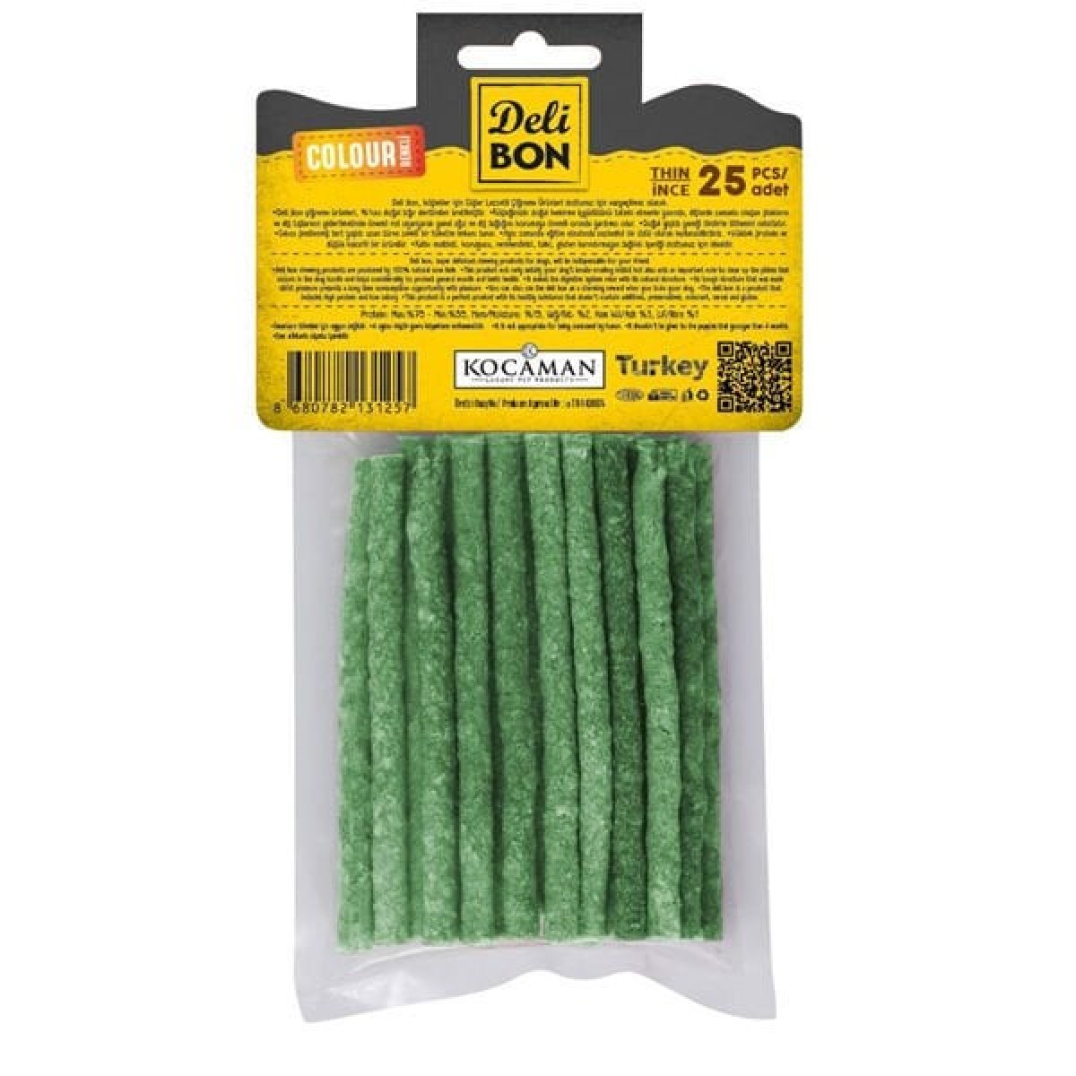 Delibon Süper Munchy Çubuk Spirulinalı Köpek Çiğneme Kemiği İnce 25 Adet Delibon Süper Munchy Çubuk Spirulinalı Köpek Çiğneme Kemiği İnce 25 Adet