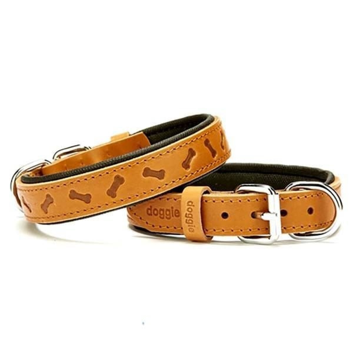 Doggie Comfort Deri Kemik Desenli Köpek Boyun Tasması Medium Camel 2.5x37-45 Cm Doggie Comfort Deri Kemik Desenli Köpek Boyun Tasması Medium Camel 2.5x37-45 Cm