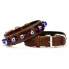 Doggie Comfort Deri Nazar Boncuklu Köpek Boyun Tasması Large Kahverengi 3.5x52-60 Cm Doggie Comfort Deri Nazar Boncuklu Köpek Boyun Tasması Large Kahverengi 3.5x52-60 Cm
