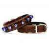 Doggie Comfort Deri Nazar Boncuklu Köpek Boyun Tasması Medium Kahverengi 3.5x47-55 Cm Doggie Comfort Deri Nazar Boncuklu Köpek Boyun Tasması Medium Kahverengi 3.5x47-55 Cm