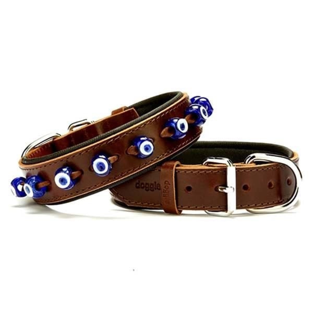 Doggie Comfort Deri Nazar Boncuklu Köpek Boyun Tasması Medium Kahverengi 3.5x47-55 Cm Doggie Comfort Deri Nazar Boncuklu Köpek Boyun Tasması Medium Kahverengi 3.5x47-55 Cm