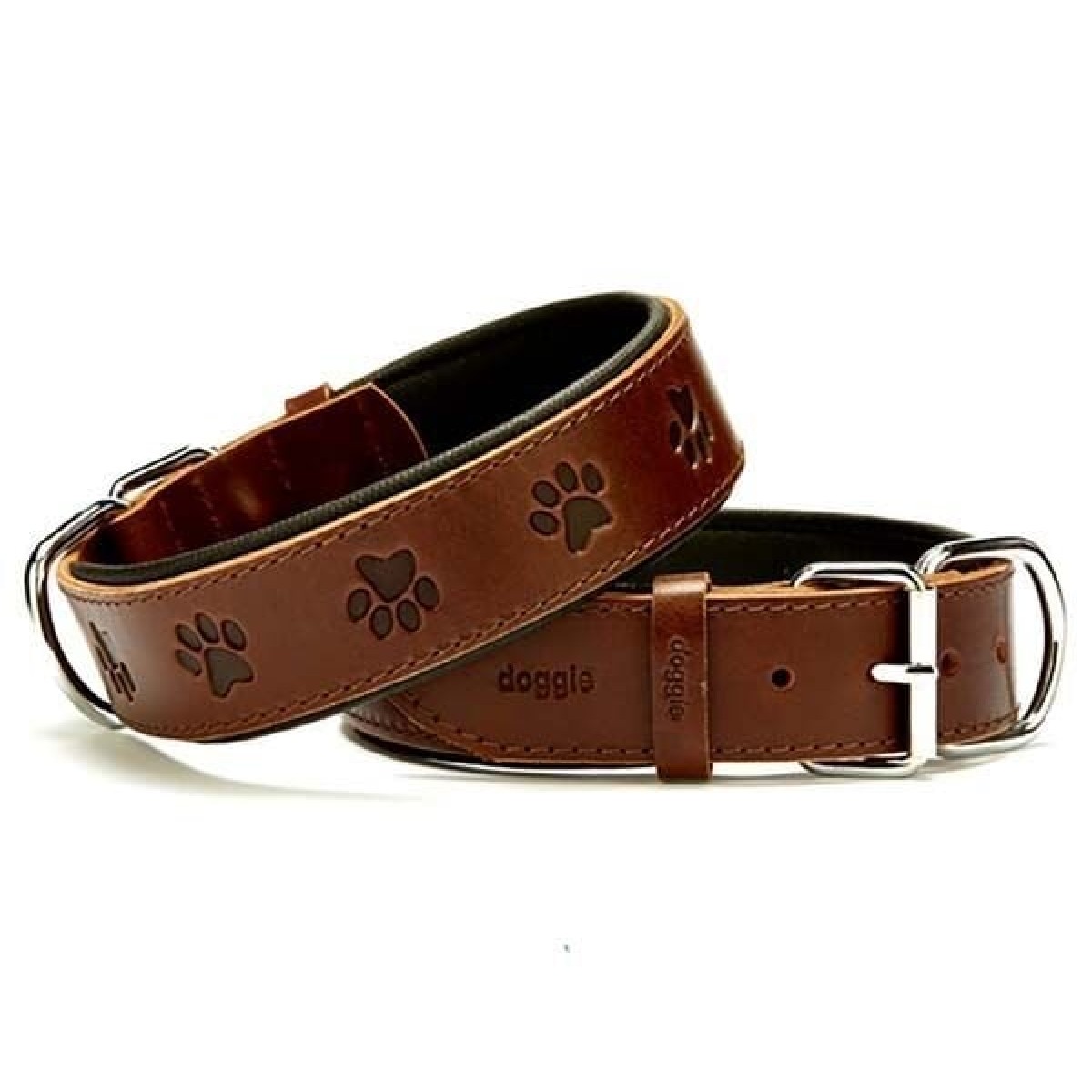 Doggie Comfort Deri Pati Desenli Köpek Boyun Tasması Large Kahverengi 4x57-65 Cm Doggie Comfort Deri Pati Desenli Köpek Boyun Tasması Large Kahverengi 4x57-65 Cm