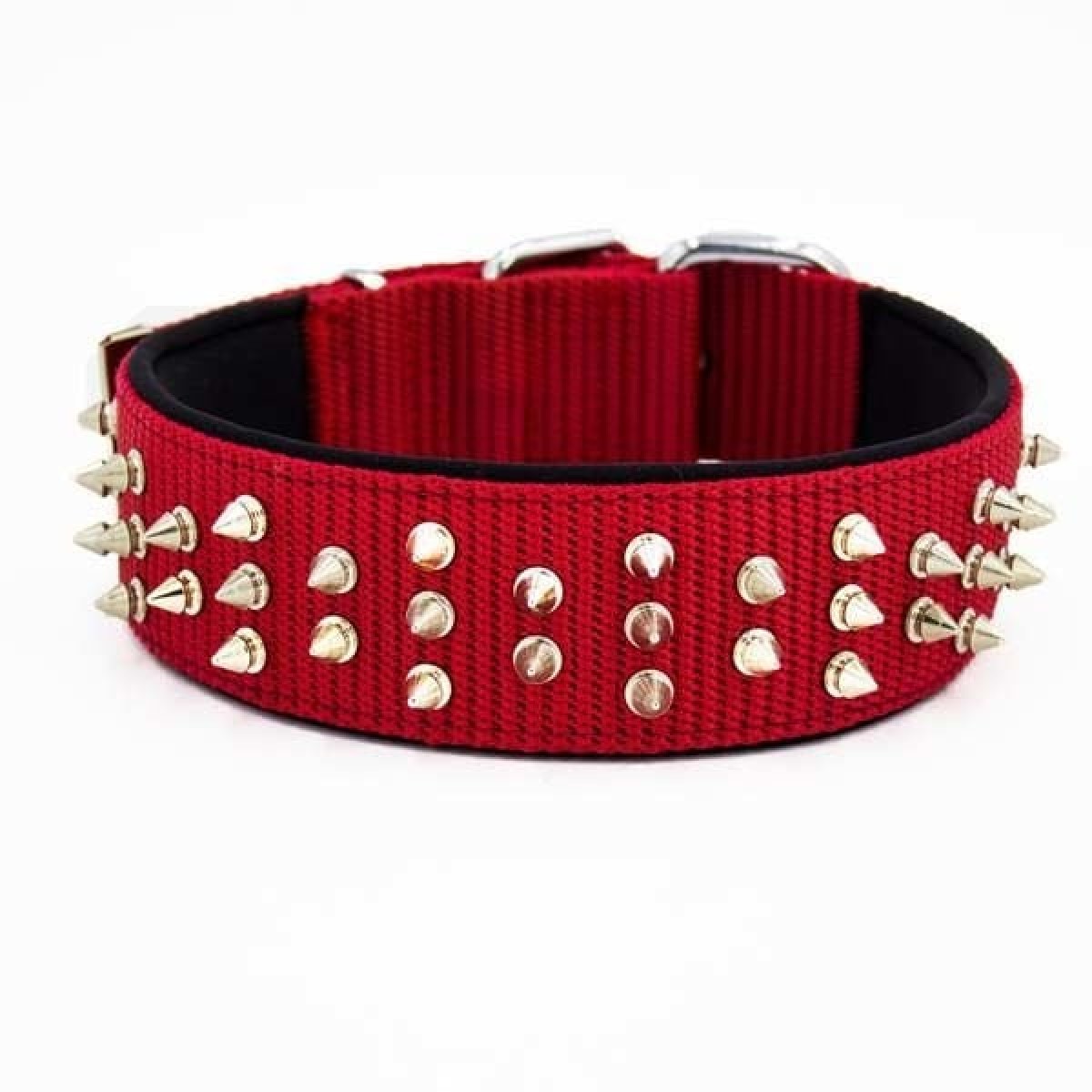 Doggie Comfort Dokuma Çivili Köpek Boyun Tasması Small Kırmızı 5x50-60 Cm Doggie Comfort Dokuma Çivili Köpek Boyun Tasması Small Kırmızı 5x50-60 Cm