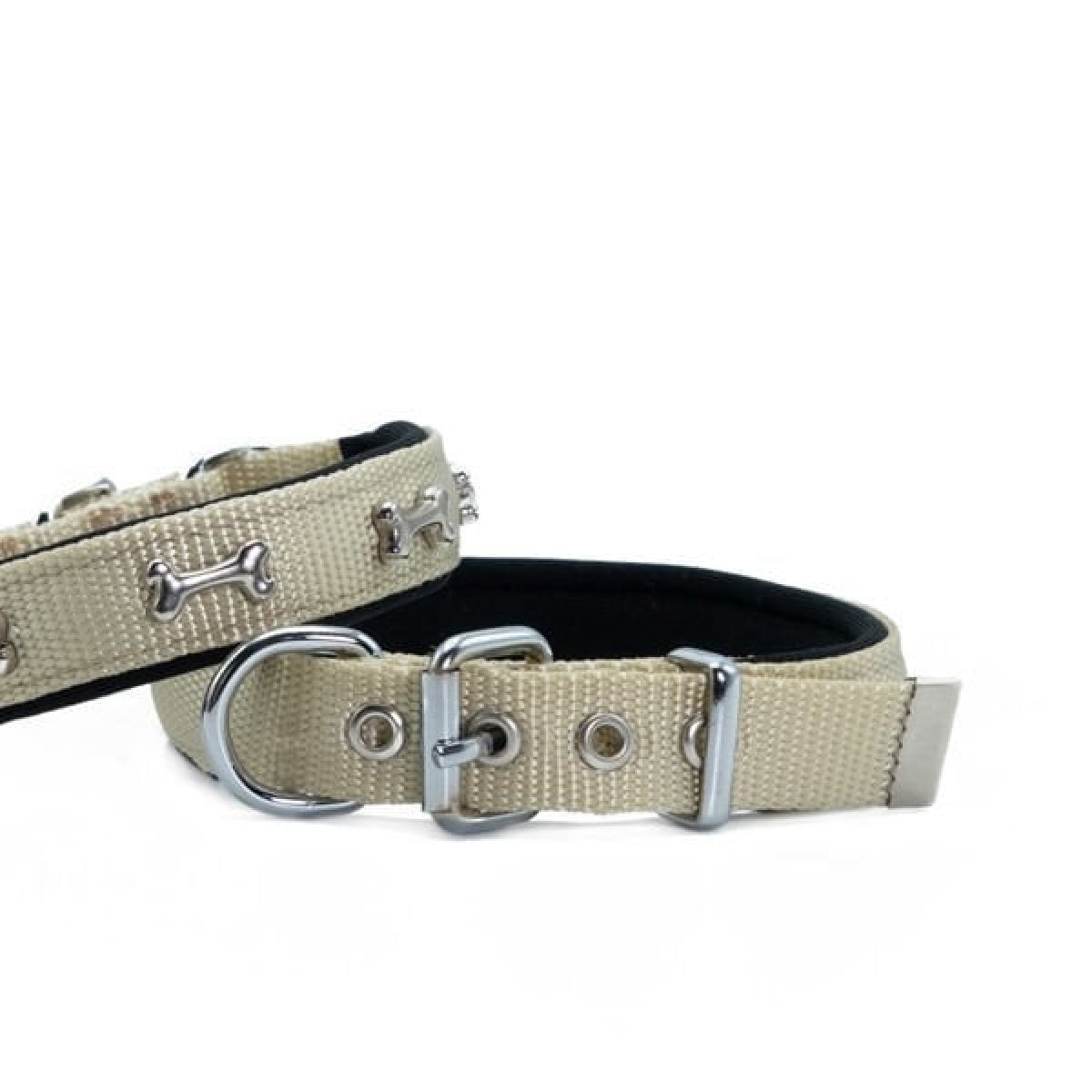 Doggie Comfort Dokuma Kemikli Köpek Boyun Tasması Small Haki 2x30-35 Cm Doggie Comfort Dokuma Kemikli Köpek Boyun Tasması Small Haki 2x30-35 Cm