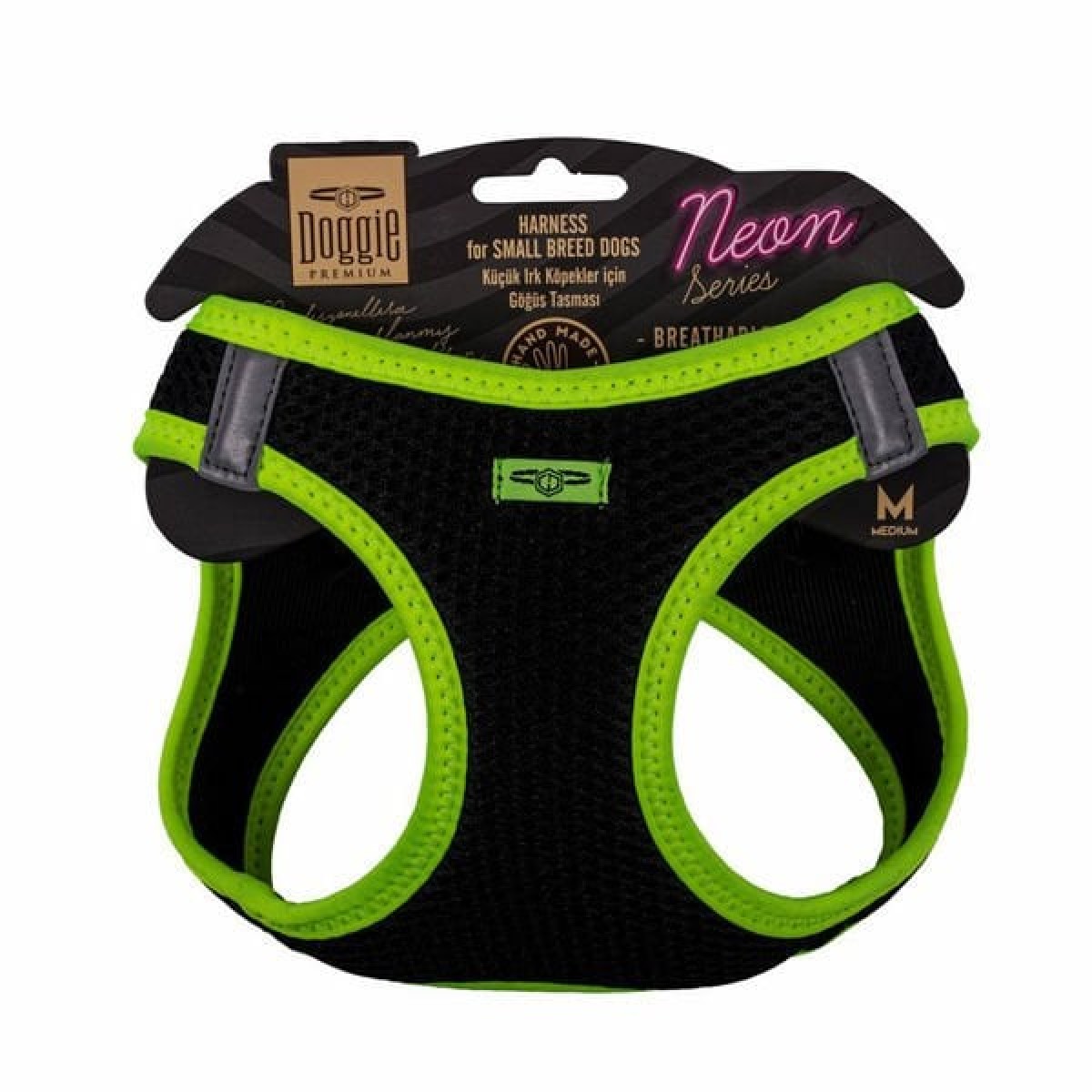 Doggie Havalı Dokuma Neon Küçük Irk Köpek Göğüs Tasması Medium Sarı 38-44 Cm Doggie Havalı Dokuma Neon Küçük Irk Köpek Göğüs Tasması Medium Sarı 38-44 Cm