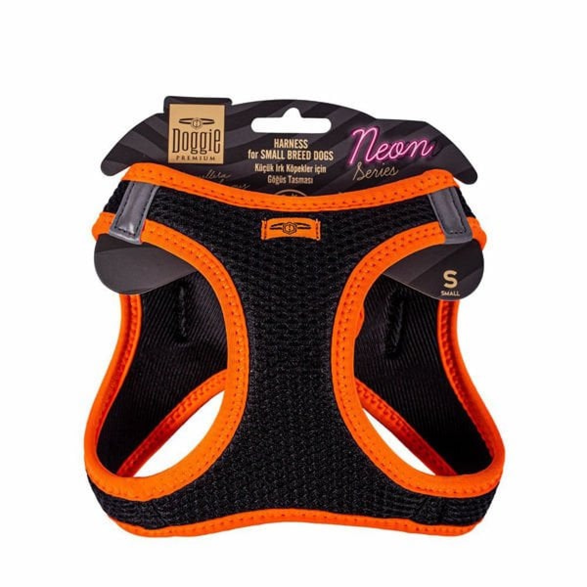 Doggie Havalı Dokuma Neon Küçük Irk Köpek Göğüs Tasması Small Turuncu 32-38 Cm Doggie Havalı Dokuma Neon Küçük Irk Köpek Göğüs Tasması Small Turuncu 32-38 Cm