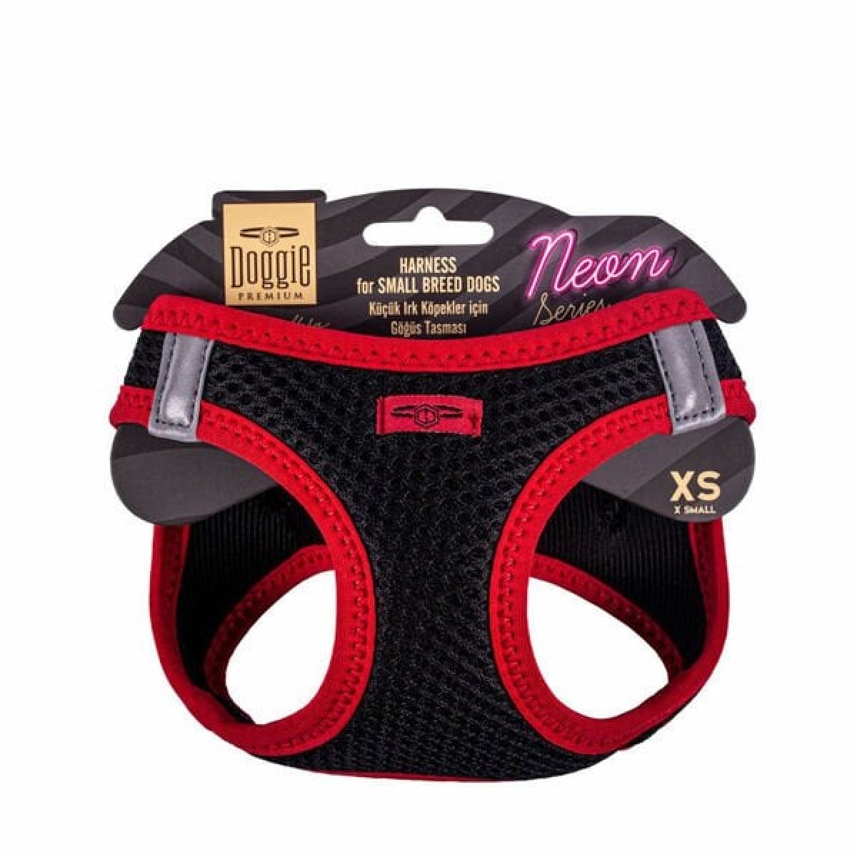 Doggie Havalı Dokuma Neon Küçük Irk Köpek Göğüs Tasması Xsmall Kırmızı 30-34 Cm Doggie Havalı Dokuma Neon Küçük Irk Köpek Göğüs Tasması Xsmall Kırmızı 30-34 Cm