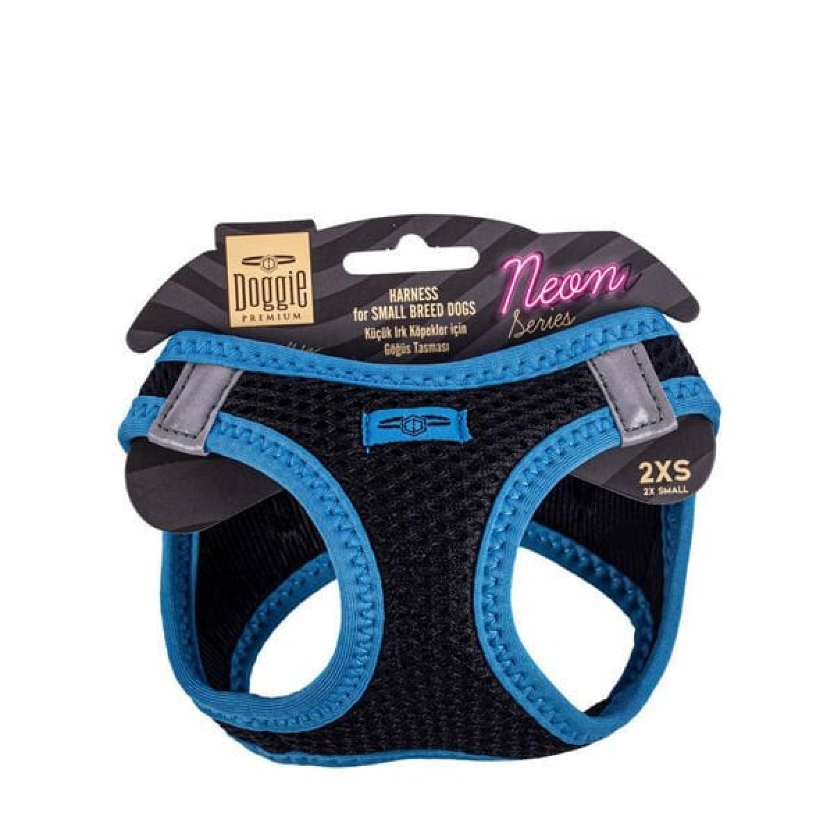 Doggie Havalı Dokuma Neon Küçük Irk Köpek Göğüs Tasması Xxsmall Mavi 26-30 Cm Doggie Havalı Dokuma Neon Küçük Irk Köpek Göğüs Tasması Xxsmall Mavi 26-30 Cm