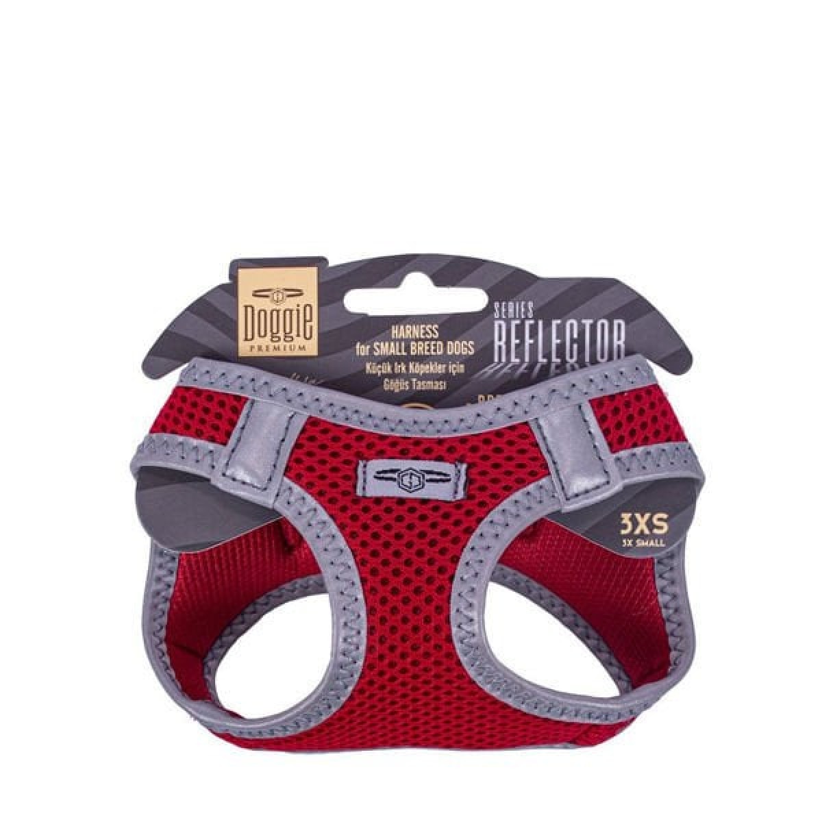 Doggie Havalı Dokuma Reflektör Küçük Irk Köpek Göğüs Tasması Xxxsmall Kırmızı 22-26 Cm Doggie Havalı Dokuma Reflektör Küçük Irk Köpek Göğüs Tasması Xxxsmall Kırmızı 22-26 Cm
