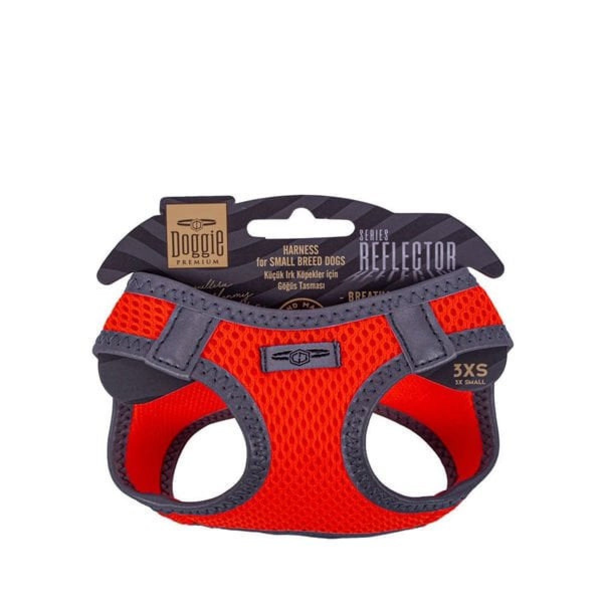 Doggie Havalı Dokuma Reflektör Küçük Irk Köpek Göğüs Tasması Xxxsmall Turuncu 22-26 Cm Doggie Havalı Dokuma Reflektör Küçük Irk Köpek Göğüs Tasması Xxxsmall Turuncu 22-26 Cm
