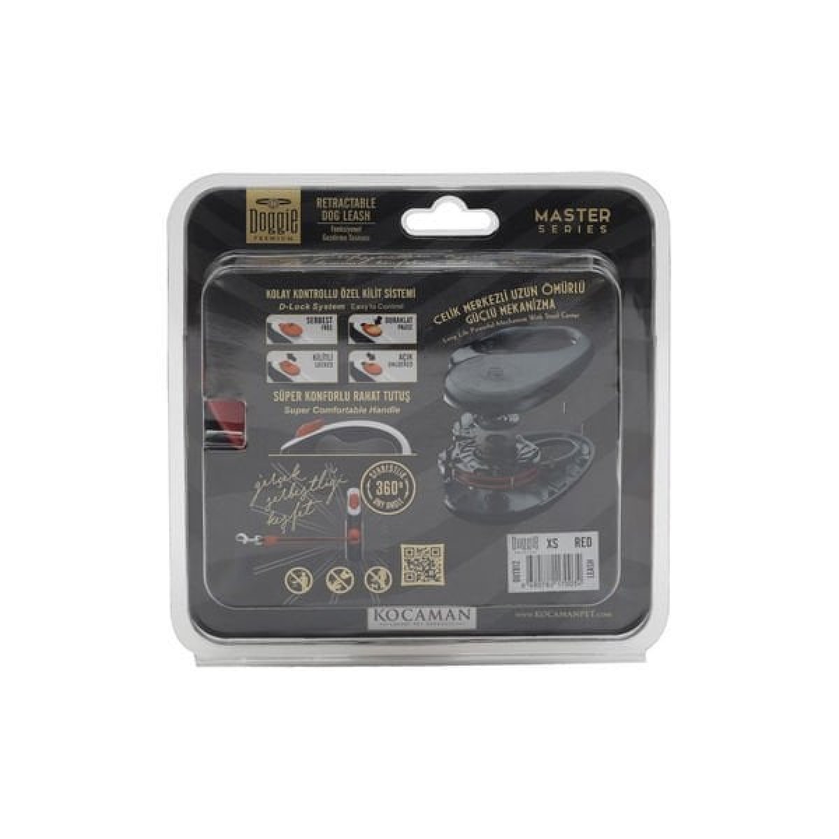 Doggie Master Otomatik Köpek Uzatma Tasması Xsmall Kırmızı 12 Kg 3 Mt Doggie Master Otomatik Köpek Uzatma Tasması Xsmall Kırmızı 12 Kg 3 Mt