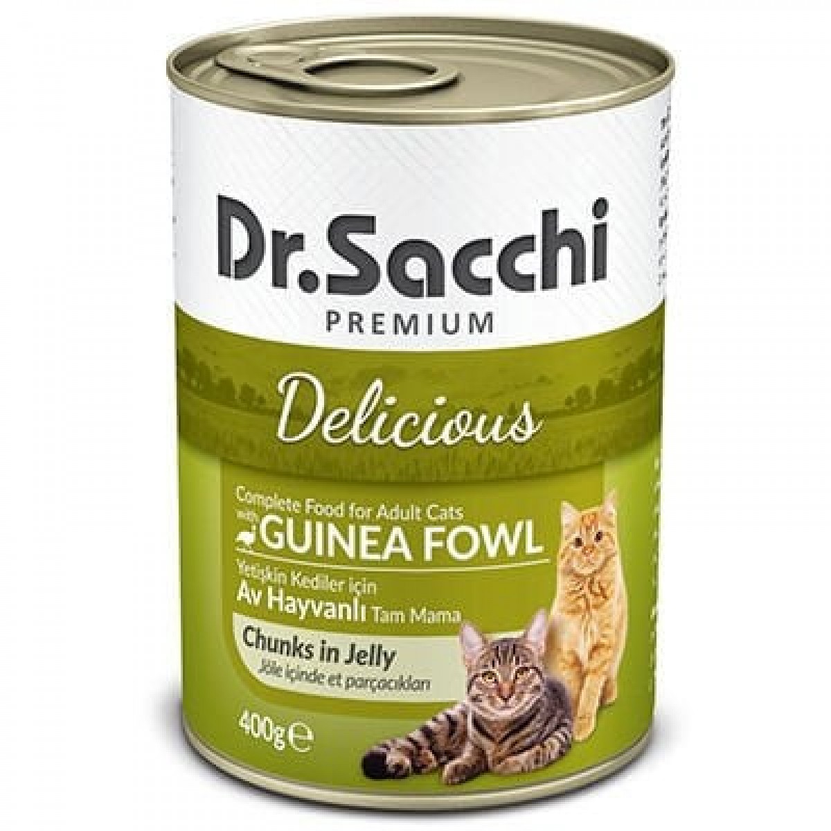 Dr.Sacchi Av Hayvanlı Yetişkin Kedi Konservesi 400 Gr Dr.Sacchi Av Hayvanlı Yetişkin Kedi Konservesi 400 Gr