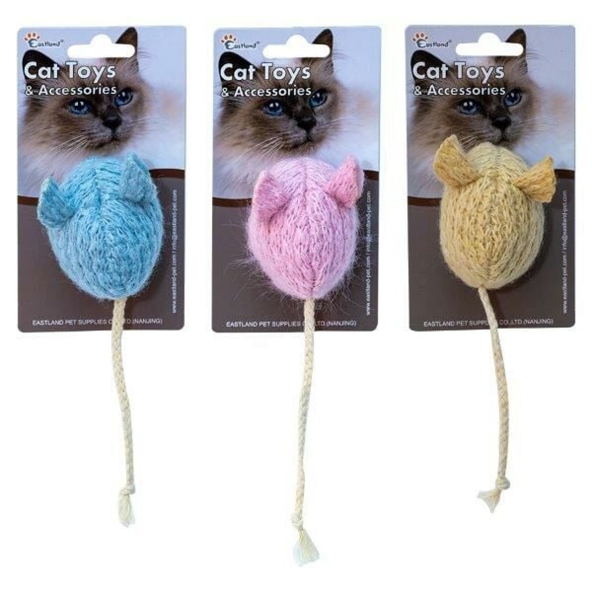 Eastland Fare Şekilli İpli Peluş Kedi Oyuncağı Eastland Fare Şekilli İpli Peluş Kedi Oyuncağı