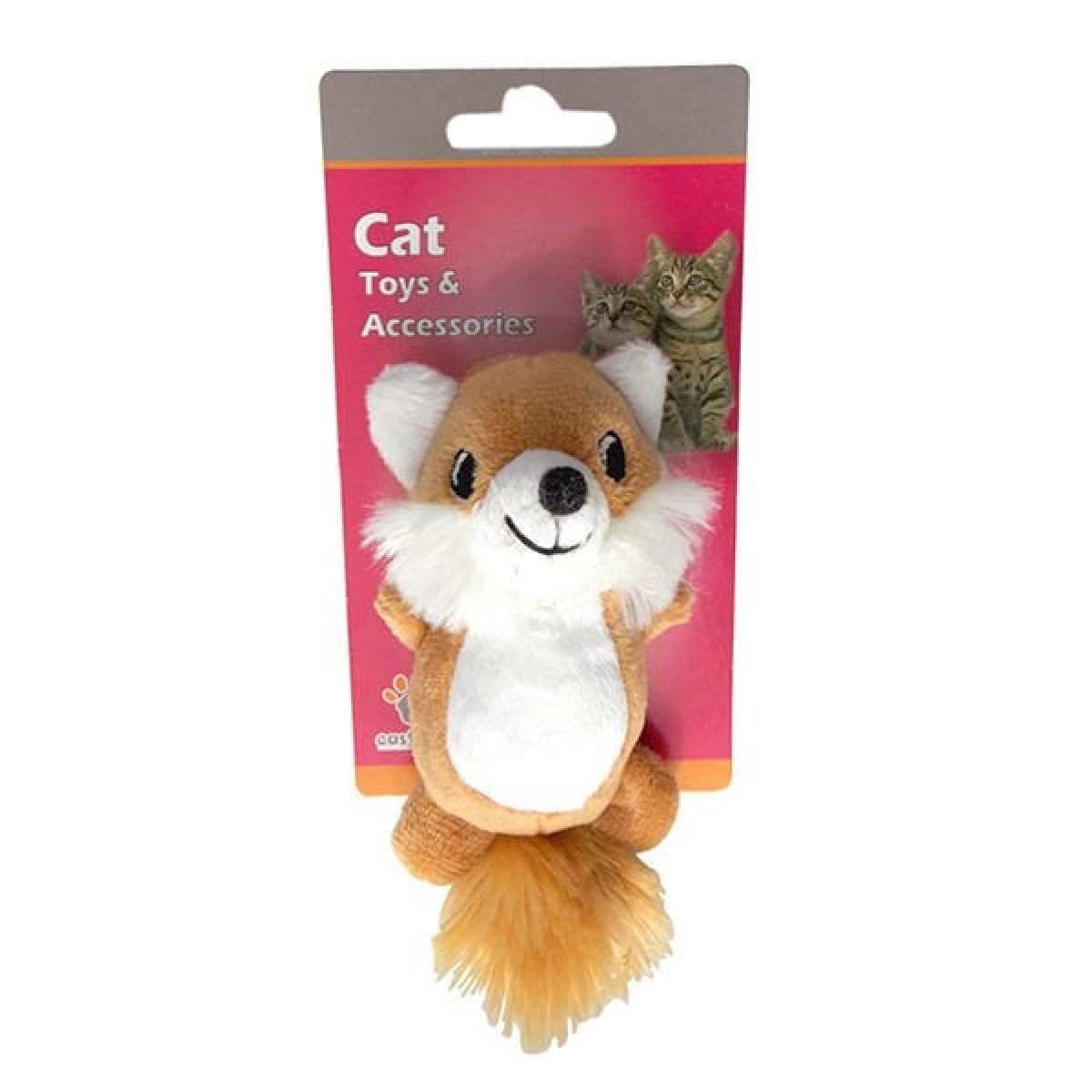 Eastland Peluş Hışırtılı Tilki Kedi Oyuncağı 9x5 Cm