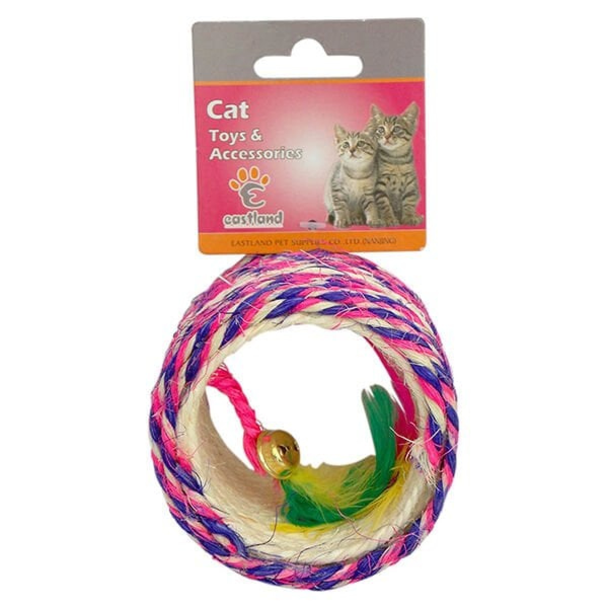 Eastland Renkli İpli Halka Kedi Oyuncağı 6 Cm Eastland Renkli İpli Halka Kedi Oyuncağı 6 Cm