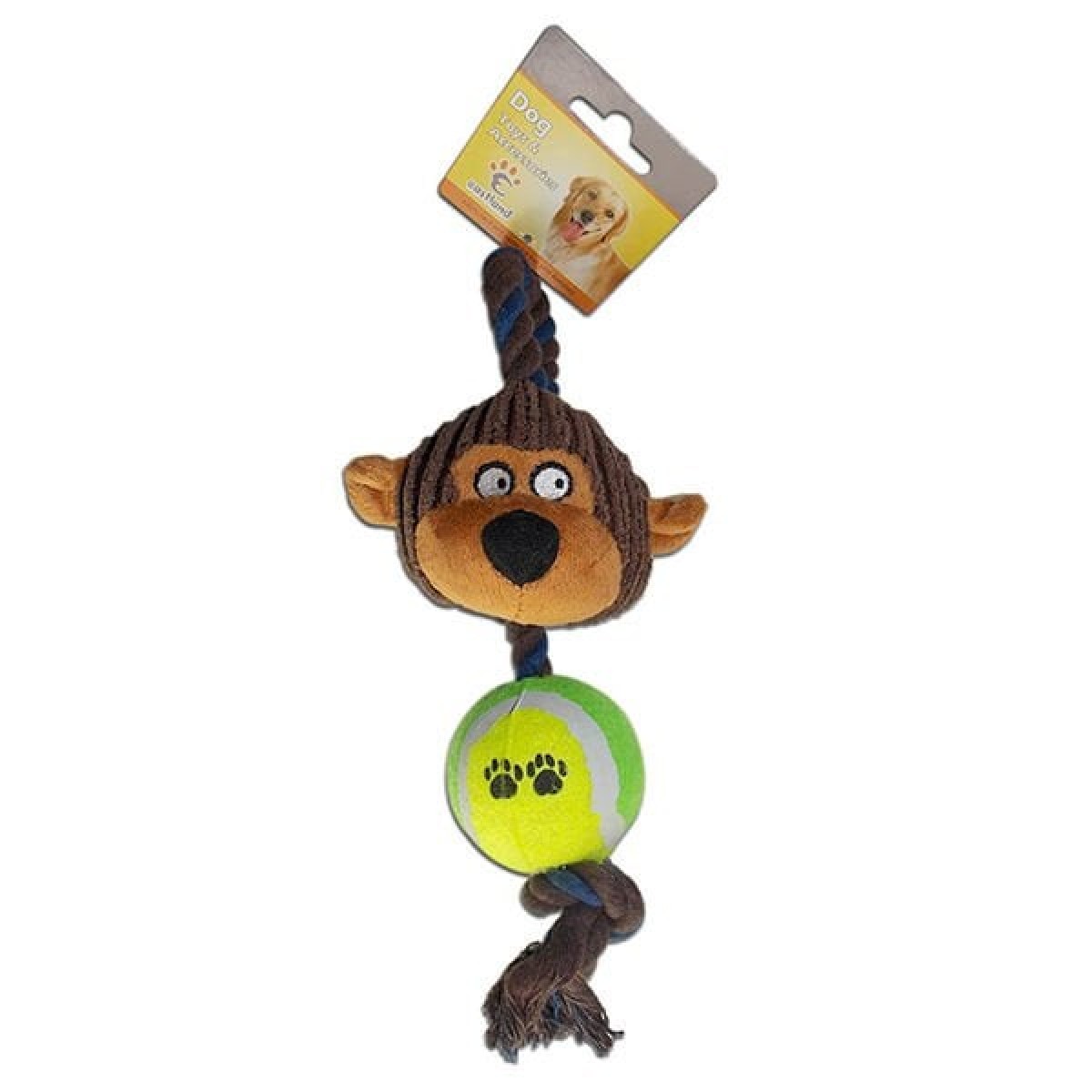 Eastland Tenis Toplu Maymun Diş İpli Köpek Oyuncağı 30 Cm Eastland Tenis Toplu Maymun Diş İpli Köpek Oyuncağı 30 Cm