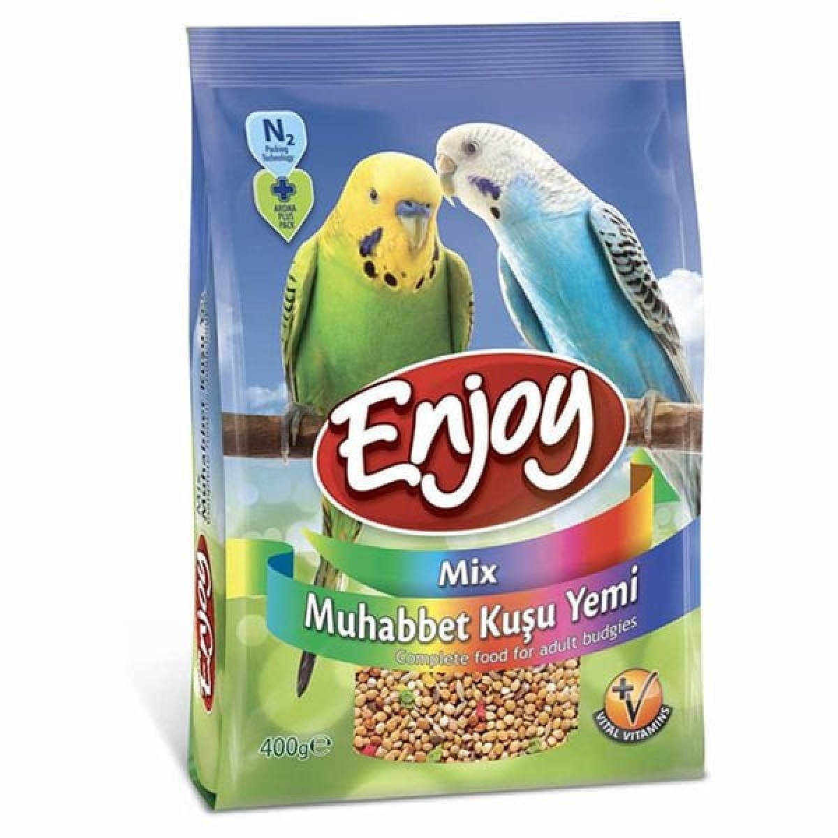 Enjoy Mix Muhabbet Kuşu Yemi 400 Gr Enjoy Mix Muhabbet Kuşu Yemi 400 Gr