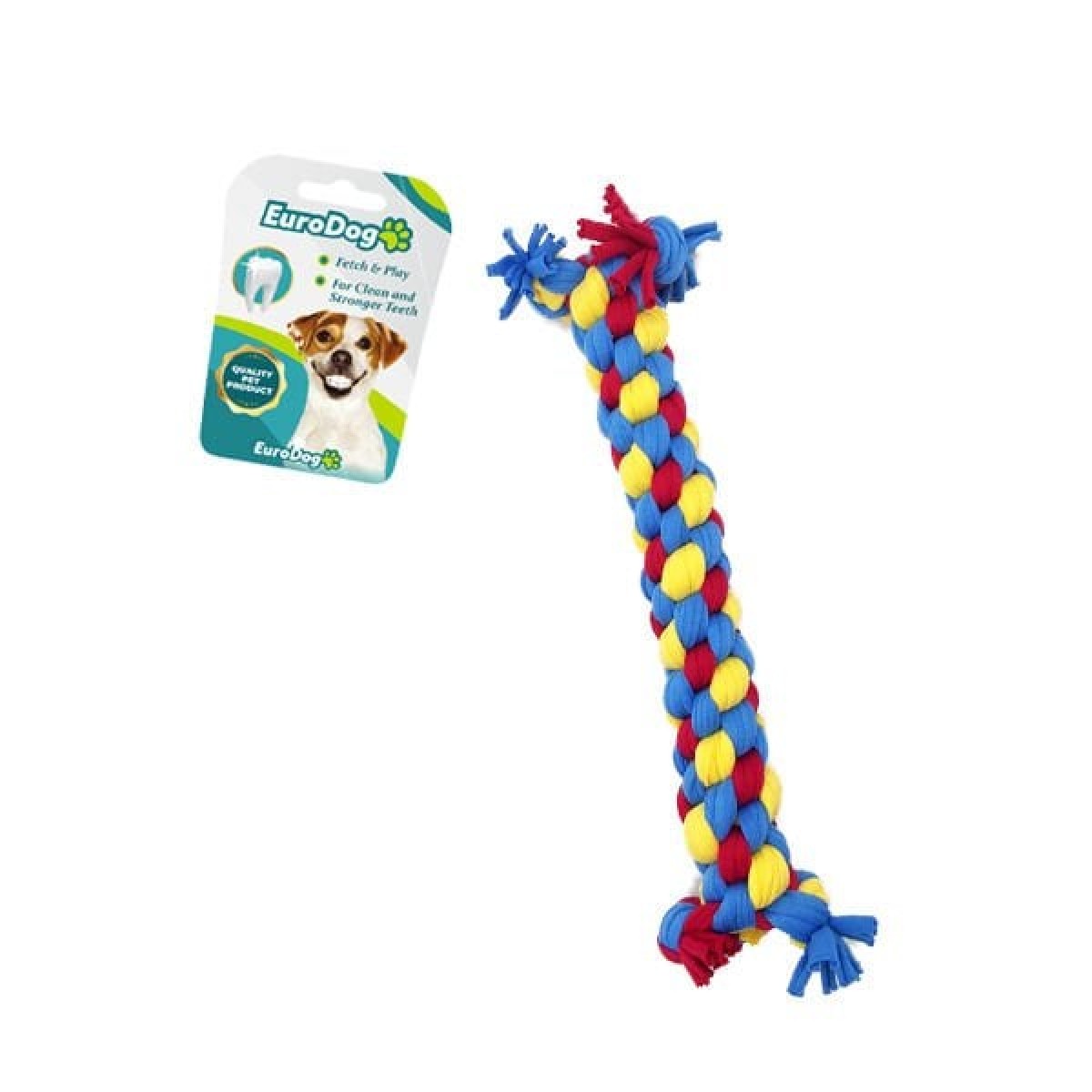 Euro Dog Dumbell Diş İpi Köpek Oyuncağı Sarı/Kırmızı/Mavi 14 Cm Euro Dog Dumbell Diş İpi Köpek Oyuncağı Sarı/Kırmızı/Mavi 14 Cm