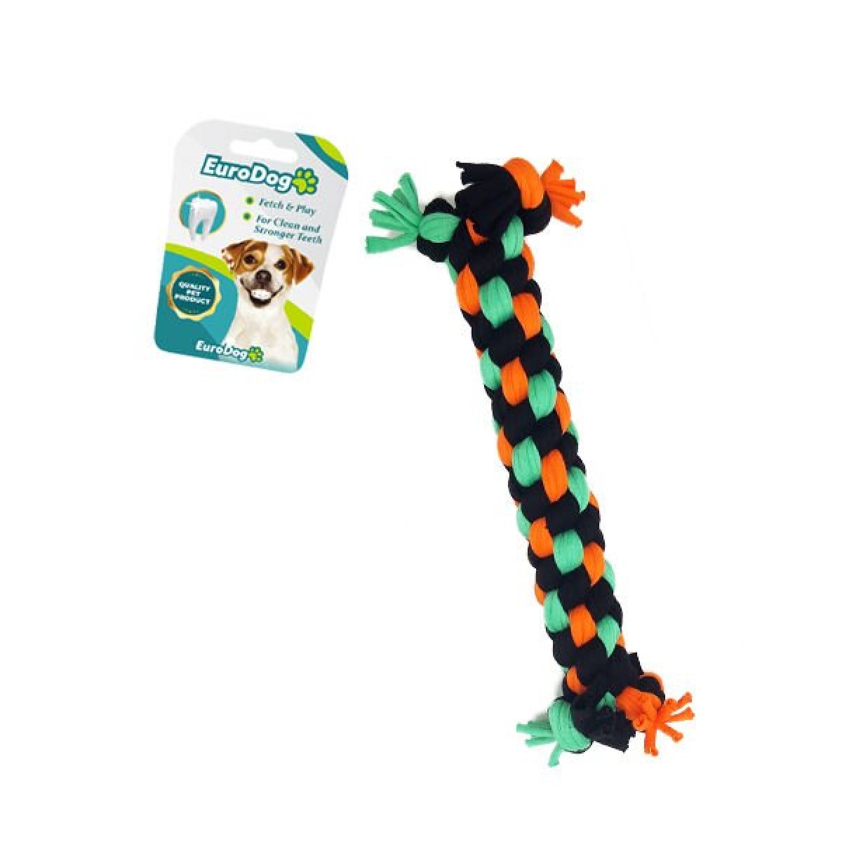 Euro Dog Dumbell Diş İpi Köpek Oyuncağı Siyah/Turuncu/Yeşil 24 Cm Euro Dog Dumbell Diş İpi Köpek Oyuncağı Siyah/Turuncu/Yeşil 24 Cm