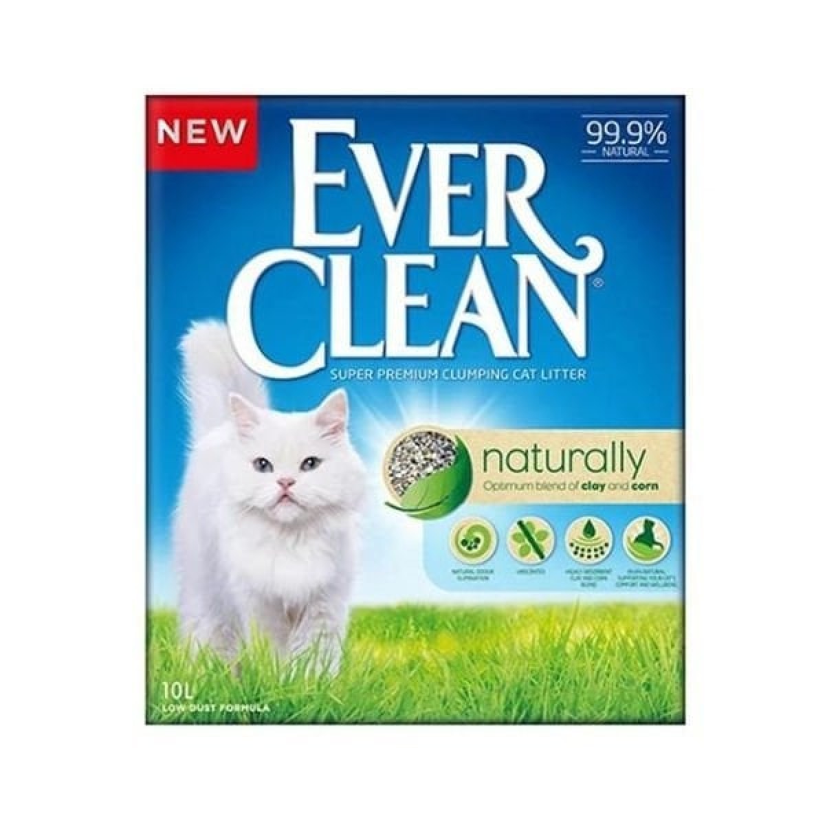 Ever Clean Naturally Parfümsüz Topaklanan Doğal Kedi Kumu 10 Lt