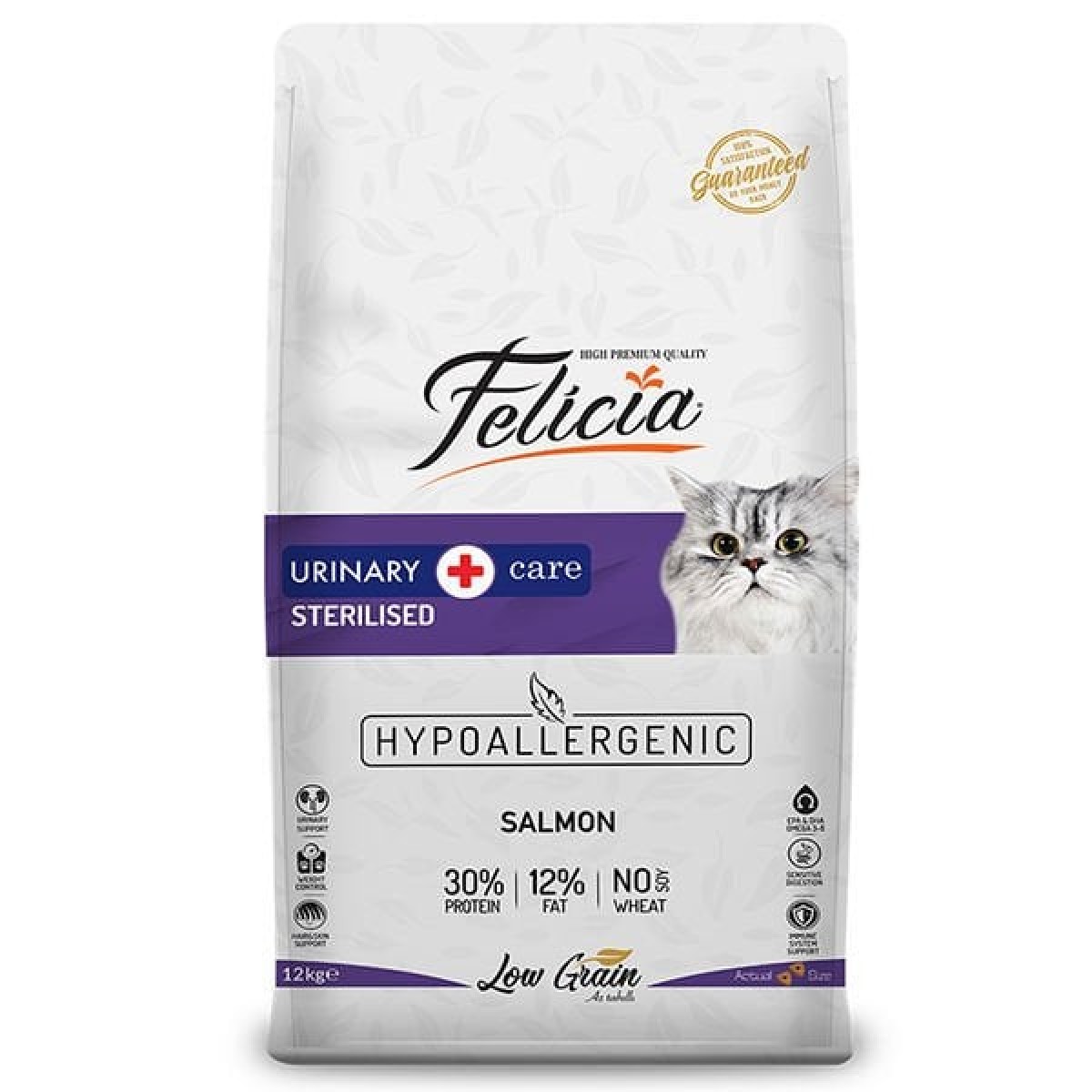 Felicia Düşük Tahıllı Hipoalerjenik Somonlu Kısırlaştırılmış Kedi Maması 12 Kg Felicia Düşük Tahıllı Hipoalerjenik Somonlu Kısırlaştırılmış Kedi Maması 12 Kg