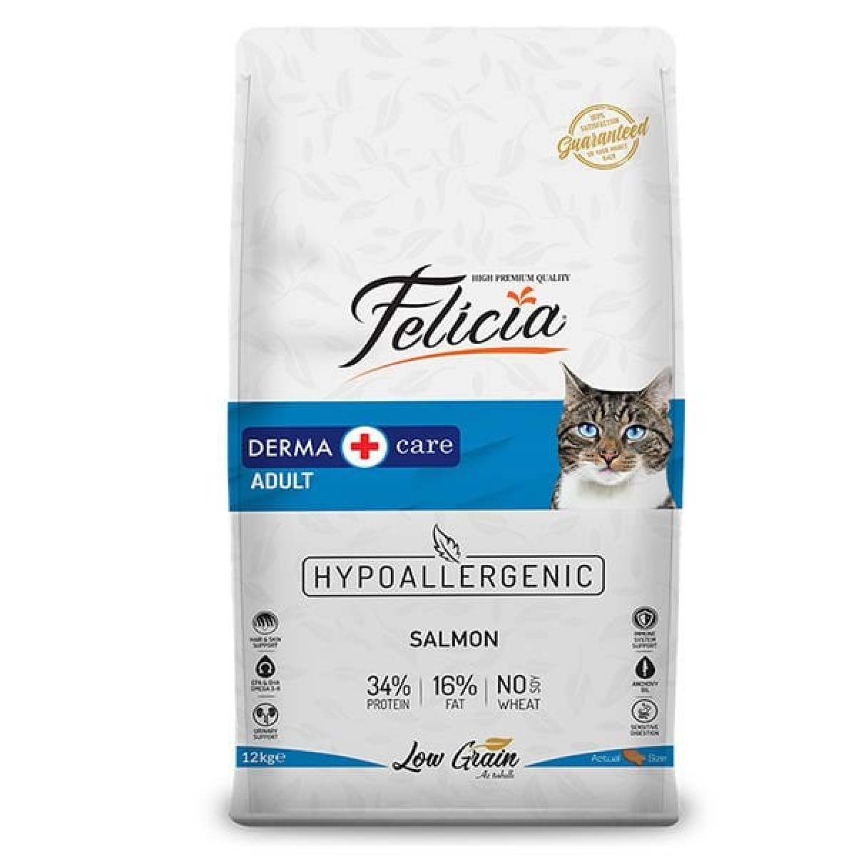 Felicia Düşük Tahıllı Hipoalerjenik Somonlu Yetişkin Kedi Maması 12 Kg Felicia Düşük Tahıllı Hipoalerjenik Somonlu Yetişkin Kedi Maması 12 Kg