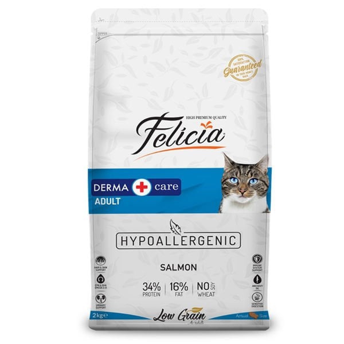 Felicia Düşük Tahıllı Hipoalerjenik Somonlu Yetişkin Kedi Maması 2 Kg Felicia Düşük Tahıllı Hipoalerjenik Somonlu Yetişkin Kedi Maması 2 Kg