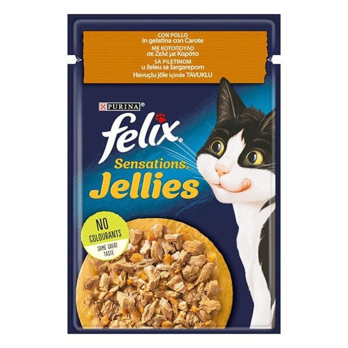 Felix Sensations Taze Havuçlu Jöle İçerisinde Tavuklu Yetişkin Konserve Kedi Maması 85 Gr Felix Sensations Taze Havuçlu Jöle İçerisinde Tavuklu Yetişkin Konserve Kedi Maması 85 Gr