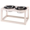 Ferplast Desco Wood 07 Standlı Mama ve Su Kabı Seti 54x28x29 Cm Ferplast Desco Wood 07 Standlı Mama ve Su Kabı Seti 54x28x29 Cm