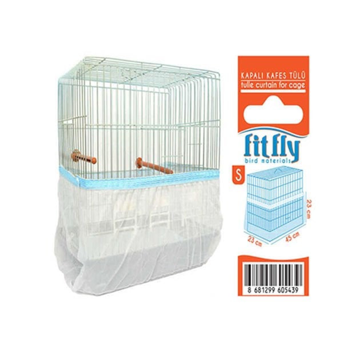 Fit Fly Kapalı Lüx Kuş Kafesi Tülü Small Fit Fly Kapalı Lüx Kuş Kafesi Tülü Small