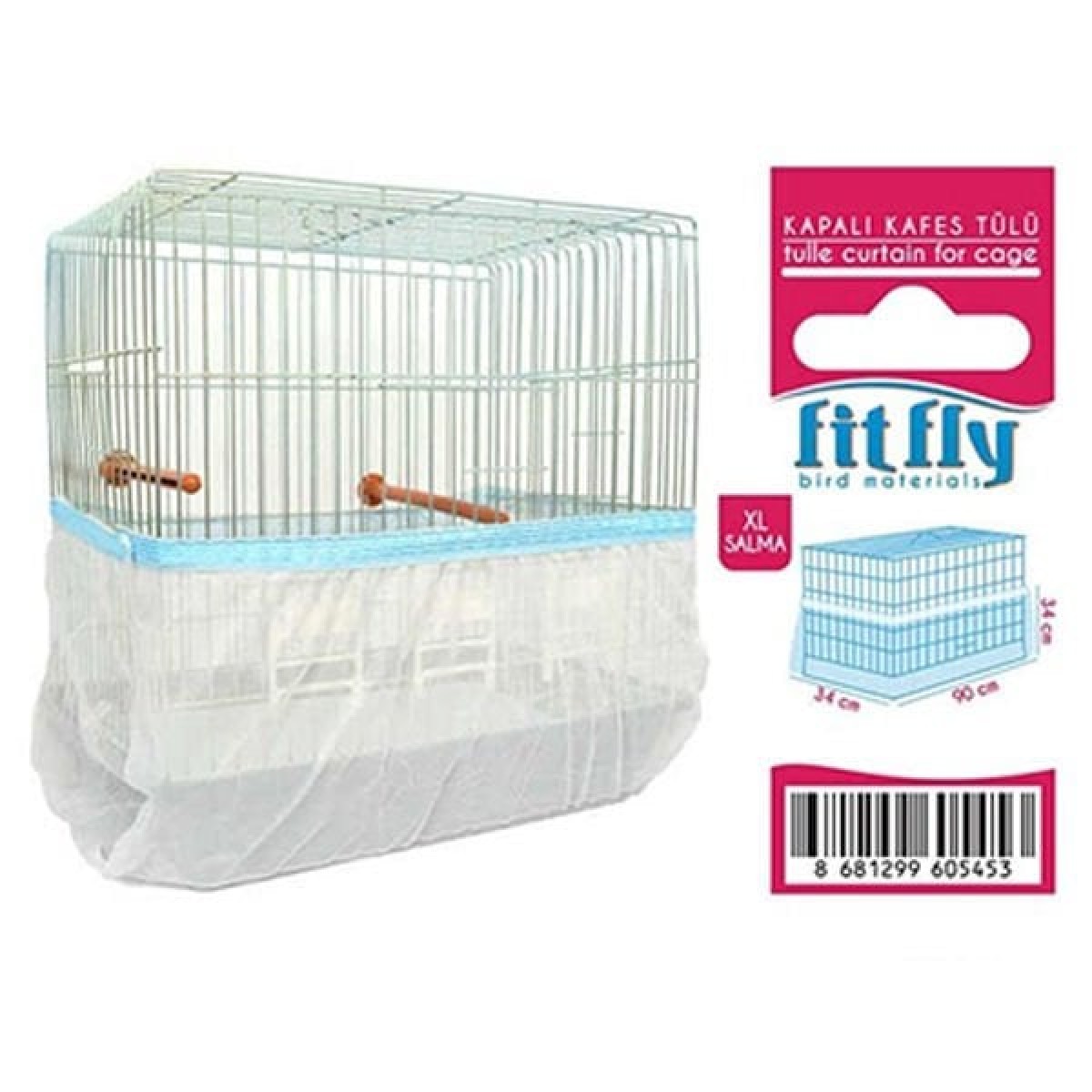 Fit Fly Lüx Kapalı Kafes Tülü Salma Xlarge Fit Fly Lüx Kapalı Kafes Tülü Salma Xlarge