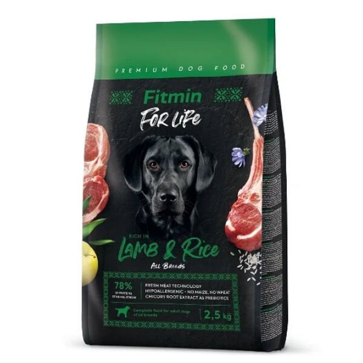 Fitmin For Life Tüm Irklar için Kuzu Etli ve Pirinçli Yetişkin Köpek Maması 2.5 Kg Fitmin For Life Tüm Irklar için Kuzu Etli ve Pirinçli Yetişkin Köpek Maması 2.5 Kg
