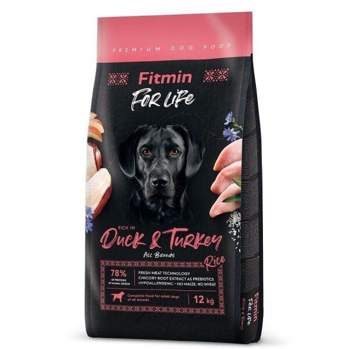 Fitmin For Life Tüm Irklar için Ördek ve Hindi Etli Yetişkin Köpek Maması 12 Kg Fitmin For Life Tüm Irklar için Ördek ve Hindi Etli Yetişkin Köpek Maması 12 Kg