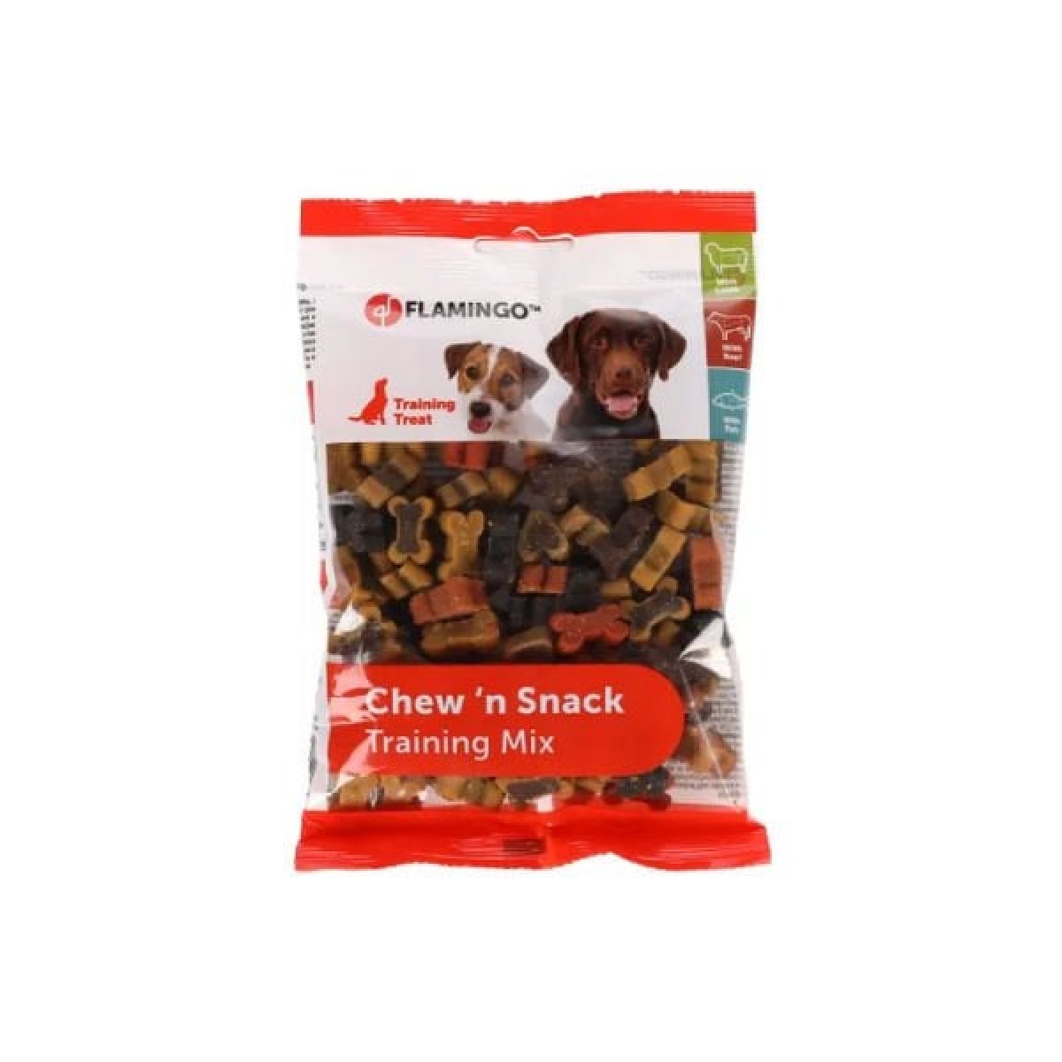 Flamingo Chewn Snack Mix Kemik Şeklinde Köpek Bisküvisi 150 Gr