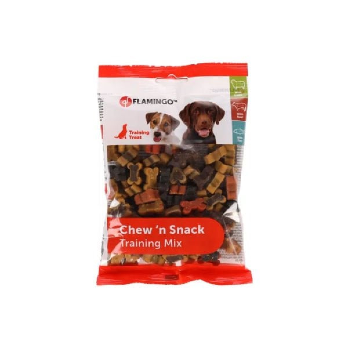 Flamingo Chewn Snack Mix Kemik Şeklinde Köpek Bisküvisi 150 Gr Flamingo Chewn Snack Mix Kemik Şeklinde Köpek Bisküvisi 150 Gr